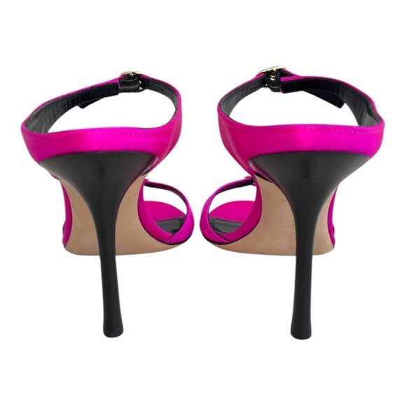 Victoria Beckham 90 Jordy Mule Sandals Stilettos in Hot Pink | Fuchsia | Size 8 - Picture 5 of 10